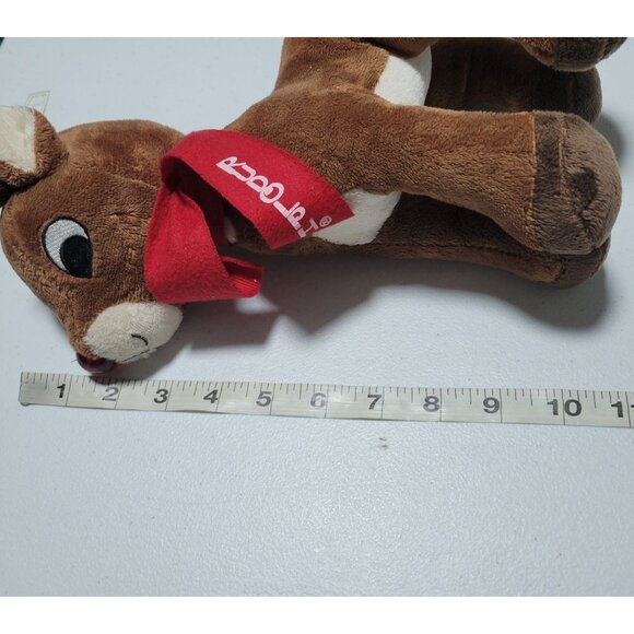 Rudolph The Red Nosed Reindeer Christmas Plush Red Scarf Stuffed Animal Toy - Picture 6 of 6